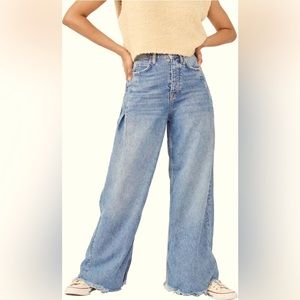 We The Free High Rise Wide Leg Jeans